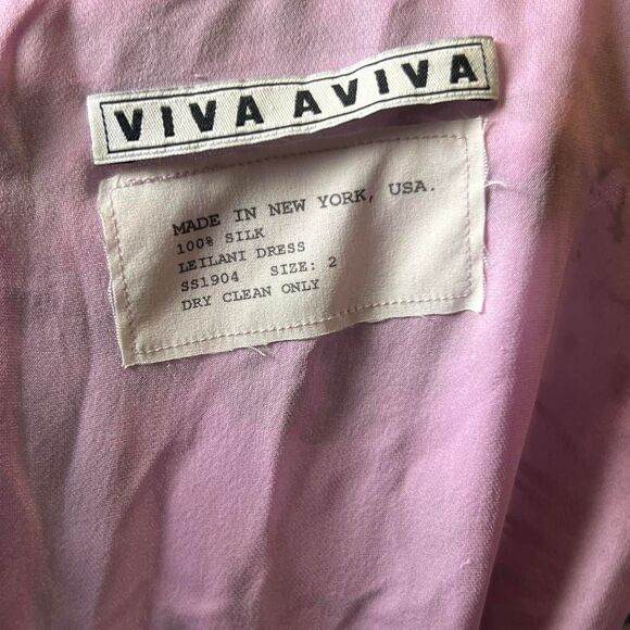 VIVA AVIVA Women's Maxi silk floral Leilani Dress size 2 - Picture 7 of 8